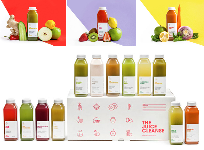 packaging zumos- the juice cleanse