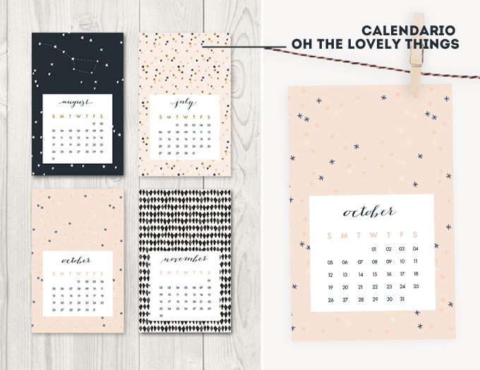 calendario 2014 - oh the lovely things