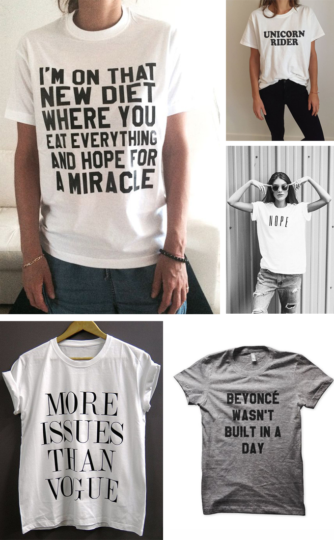 Repetirse mayoria Correlación Objetivo rebajas: camisetas con mensaje