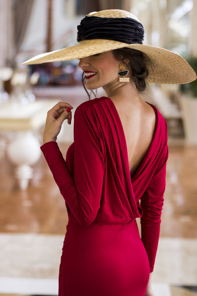 Novia Civil Vestido Invitada Rojo Largo Outfit Boda Invierno Ropa